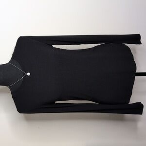 Elie Tahari Closet Staple Black Long Sleeve Pullover Top S/P